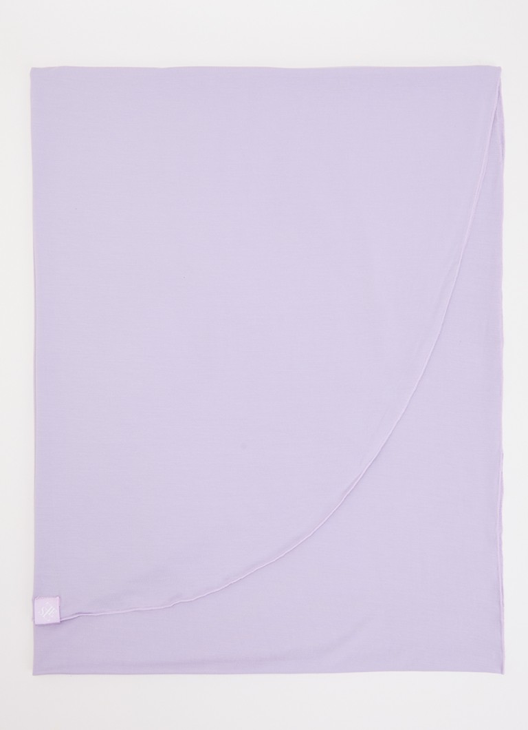 LES Atelier Dames Hoofddoek van jersey 180 x 80 cm in de kleur Roze, maat: one size