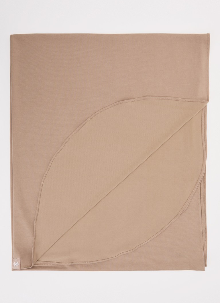 LES Atelier Dames Hoofddoek 90 x 200 cm in de kleur Khaki, maat: one size