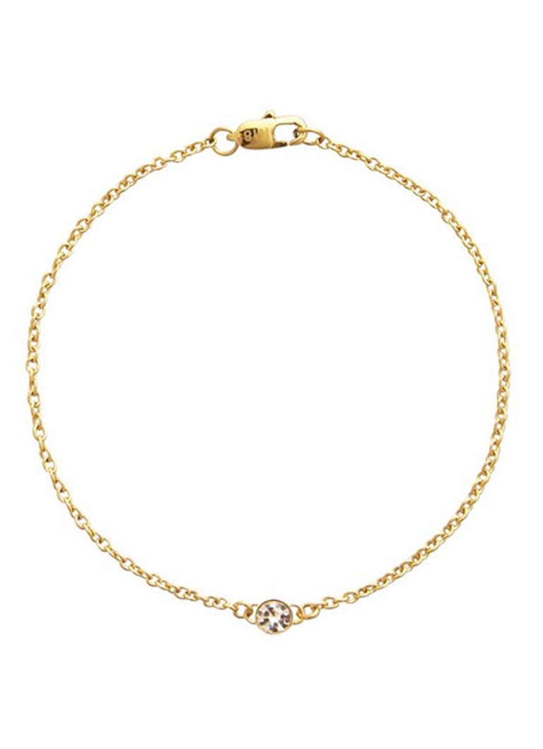 Mockberg Dames Thin Diamond armband MO562 in de kleur Goud, maat: ns