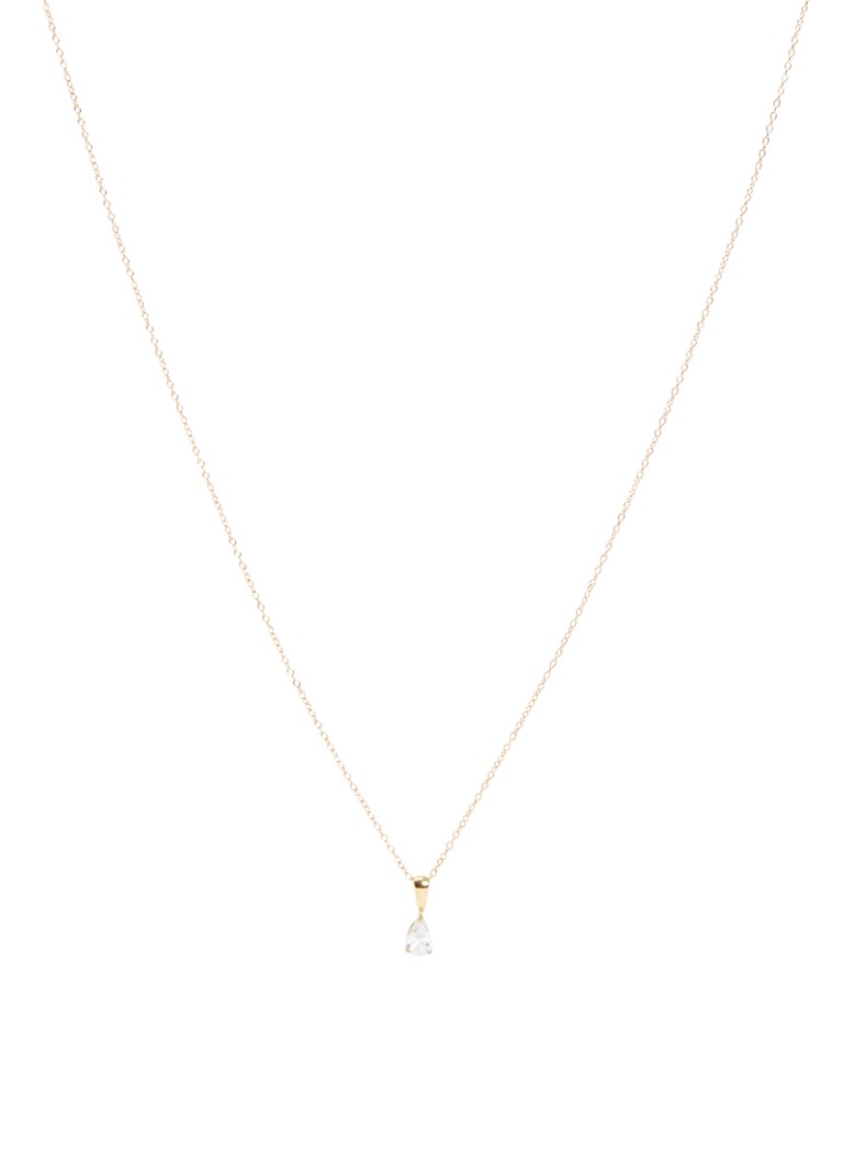 Mockberg Dames Belle ketting met hanger verguld in de kleur Goud, maat: ns
