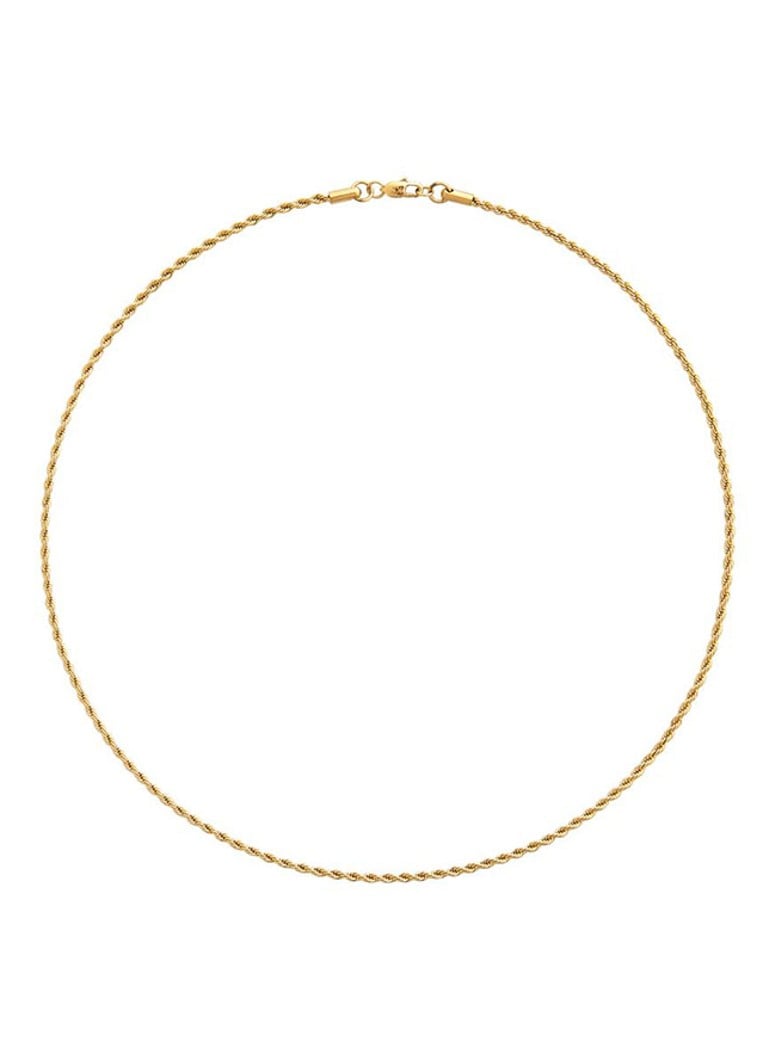 Mockberg Dames Thin Rope ketting MO557 in de kleur Goud, maat: ns