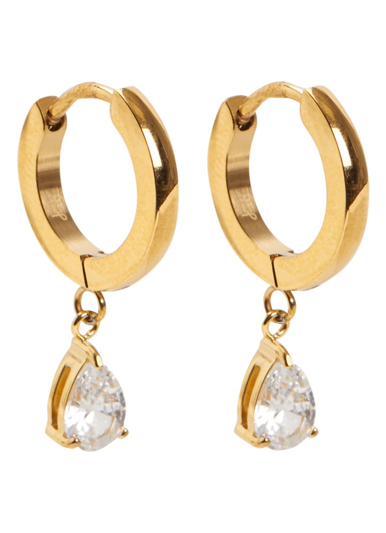 Mockberg Dames Belle oorringen met hanger MB0831 in de kleur Goud, maat: ns
