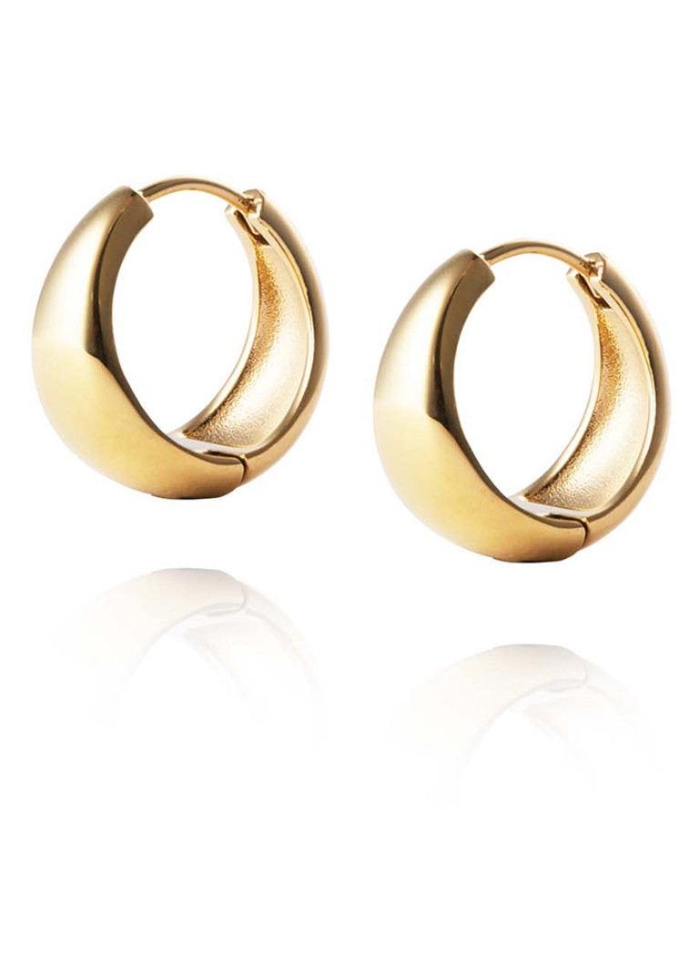 Mockberg Dames Bold Large oorringen MO146 in de kleur Goud, maat: ns