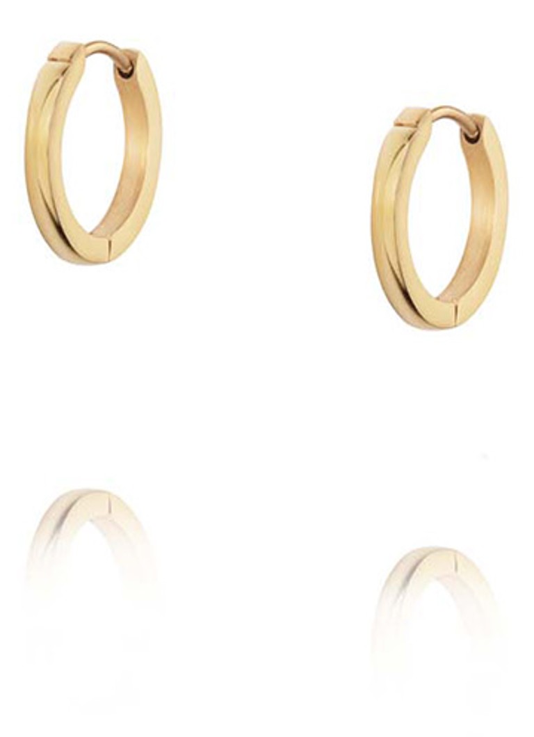 Mockberg Dames Classic Medium oorringen MO584 in de kleur Goud, maat: ns