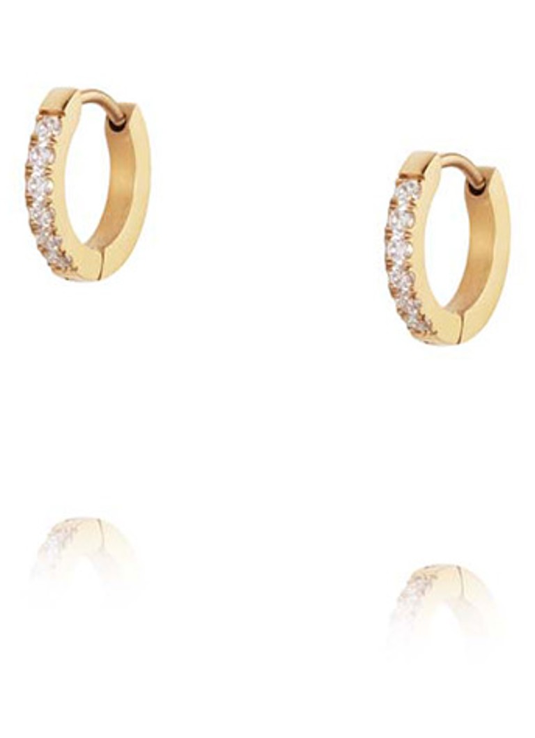 Mockberg Dames Shiny Small oorringen MO585 in de kleur Goud, maat: ns