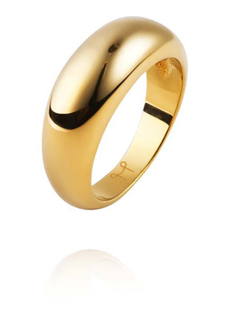 Mockberg Dames Bold ring MO224 in de kleur Goud, maat: 56MM