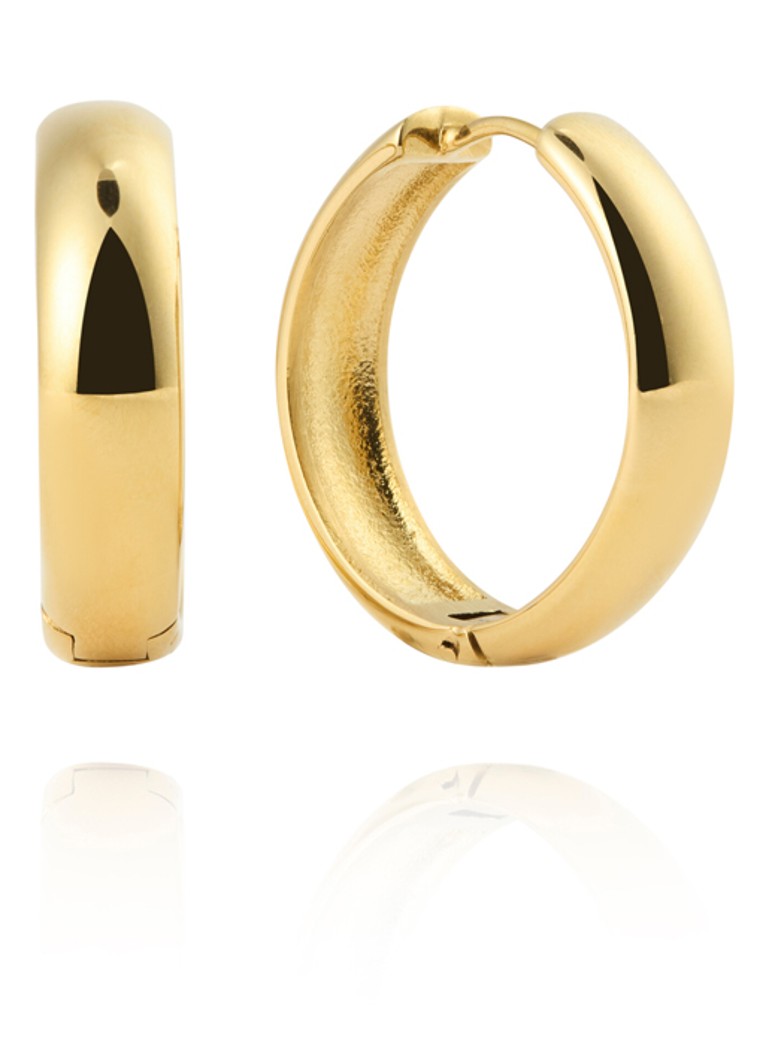 Mockberg Dames Brave oorringen MB1789 in de kleur Goud, maat: Large