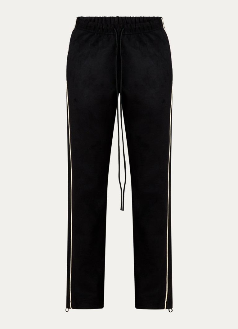 Fear of God Essentials Dames Low waist slim fit joggingbroek met steekzakken in de kleur Zwart, maat: M