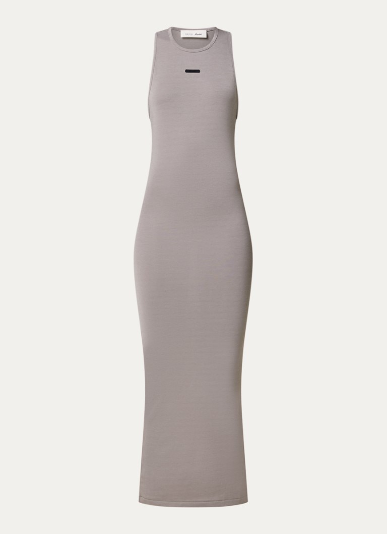 Fear of God Essentials Dames Maxi jurk met racerback in de kleur Donkerbeige, maat: M
