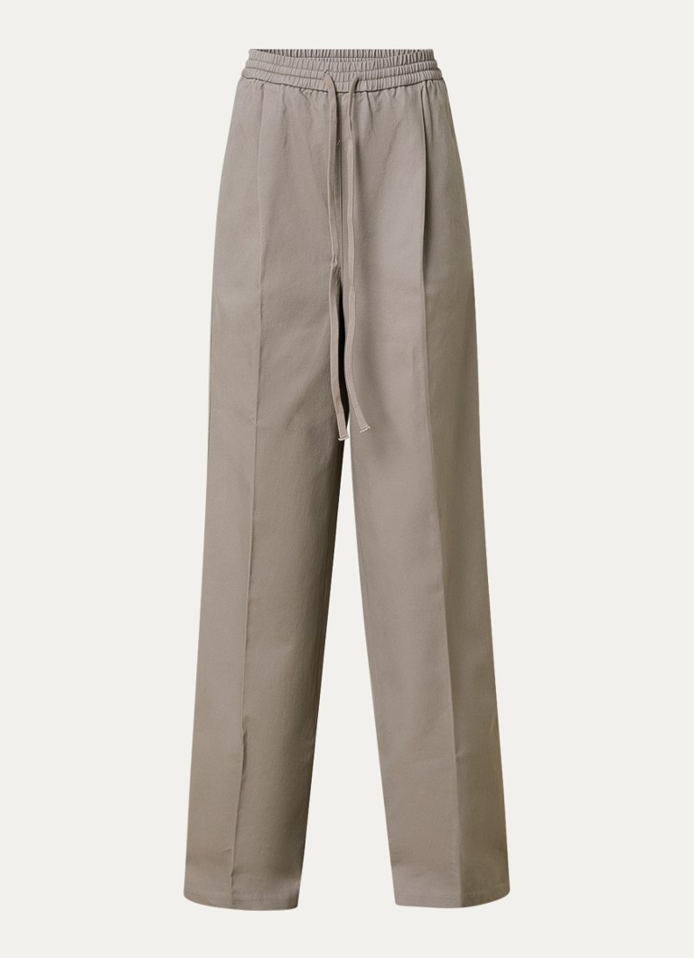 Fear of God Essentials Dames High waist loose fit broek met steekzakken in de kleur Donkerbeige, maat: L