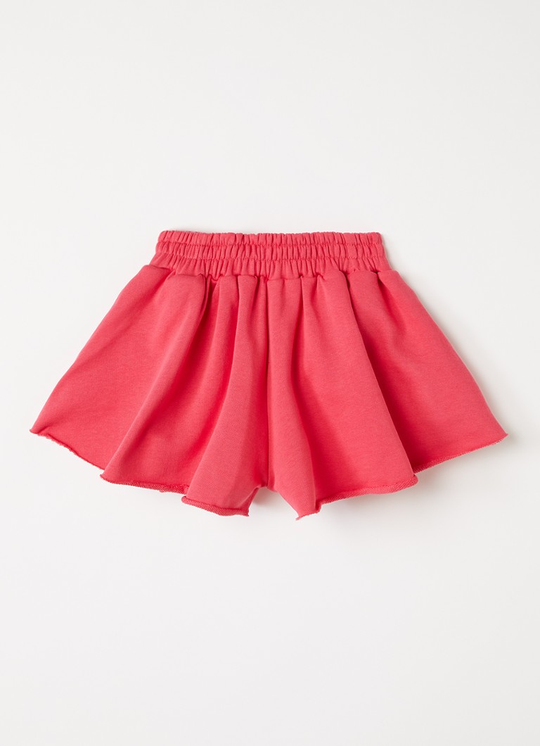 Petit Blush Meisjes Loose fit korte joggingbroek met steekzakken in de kleur Kersenrood, maat: 10Y=140
