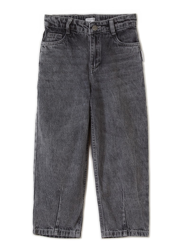 Petit Blush Meisjes Balloon jeans met gekleurde wassing in de kleur Grijs, maat: 8Y=128