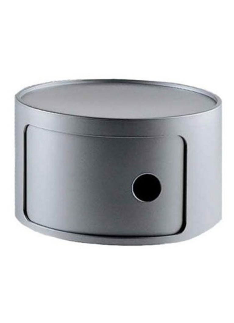 Kartell Componibili kastje Xsmall (1 comp.) Ø42 cm Zilver