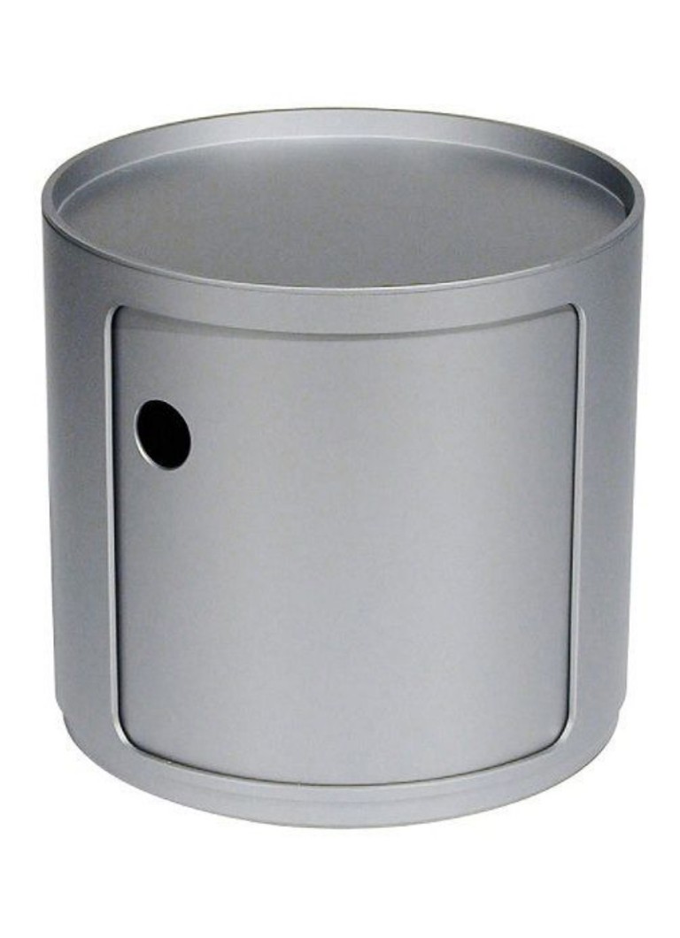 Kartell Componibili kast nachtkastje small (1 comp.) Ø42 cm Zilver - Deal