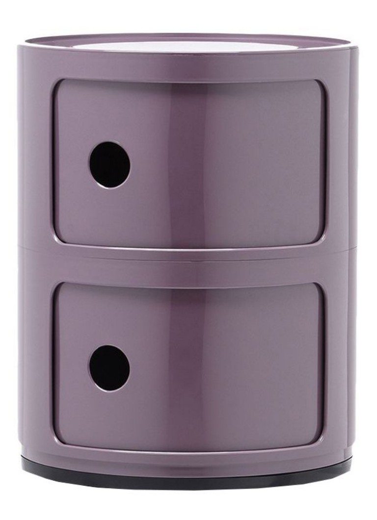 Kartell Componibili kast nachtkastje medium (2 comp.) Ø32 cm Paars - Deal