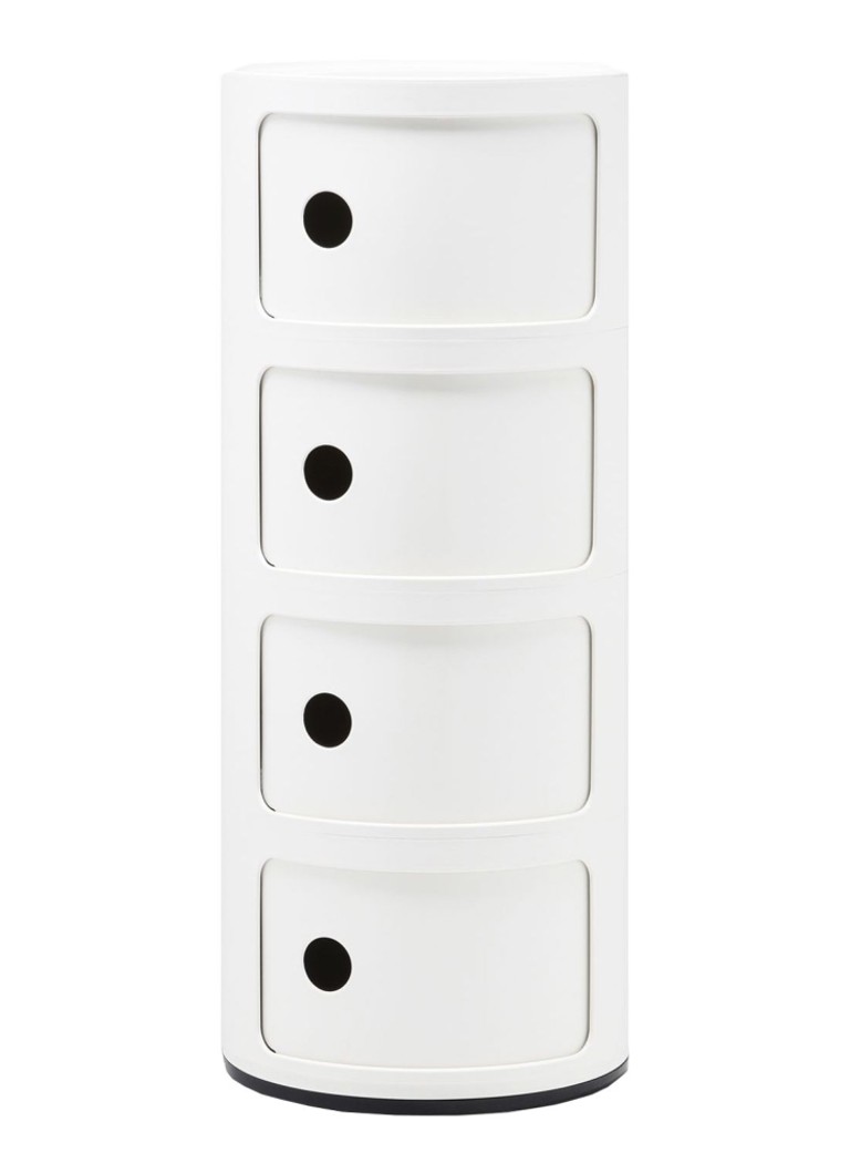Kartell Componibili kast extra large (4 comp.) Ø32 cm Wit - Deal