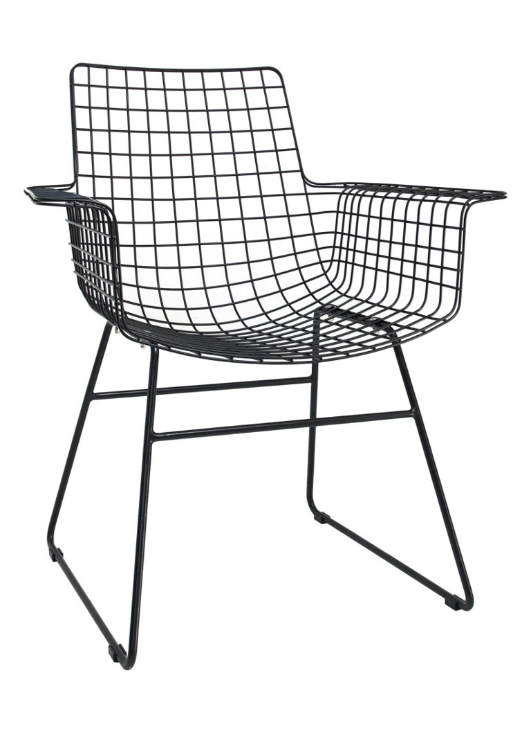 HKliving Wire Armchair stoel Zwart