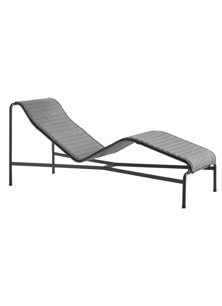 Hay Quilted kussen voor Palissade chaise longue Donkergrijs