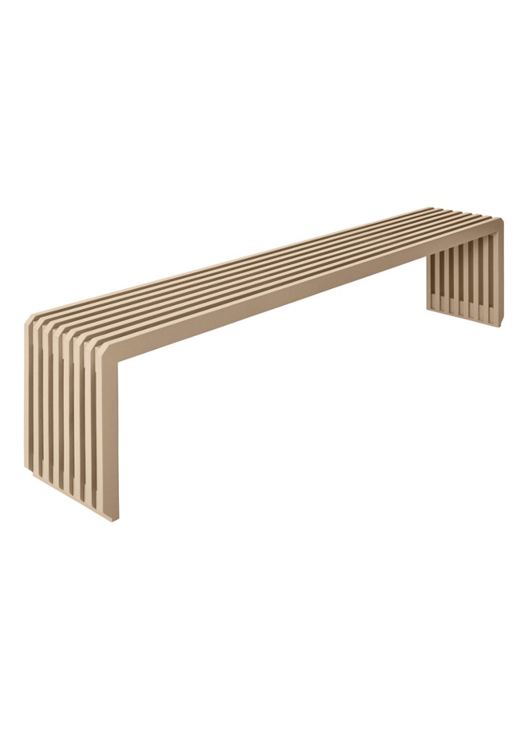 HKliving Slatted eetbank 160 x 35 cm Lichtbruin - Deal