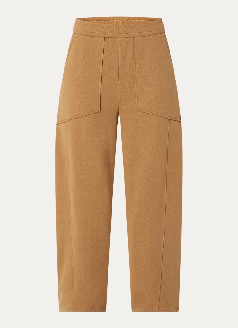 MSCH Copenhagen Dames Mschbriena high waist tapered fit joggingbroek in de kleur Cognac, maat: M/L