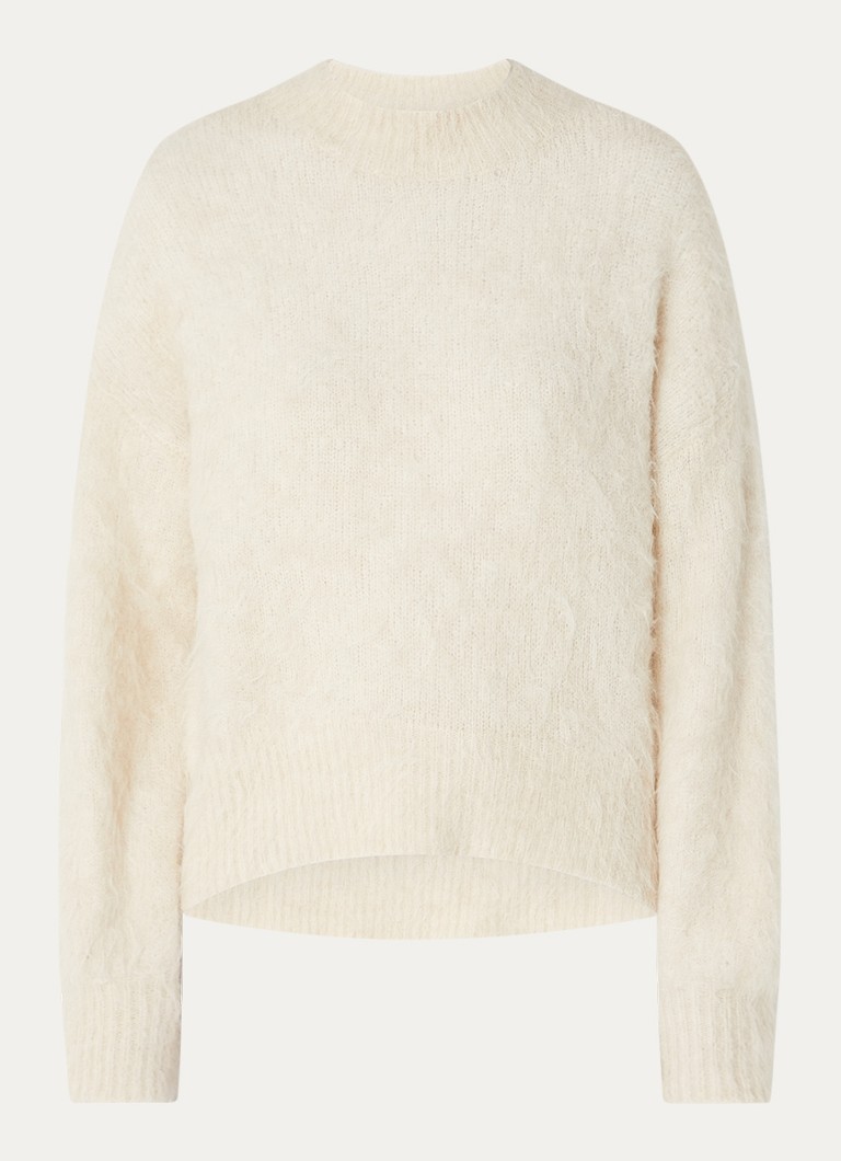 MSCH Copenhagen Dames MSCHThira Salmia grofgebreide pullover met stretch in de kleur Beige, maat: L/XL