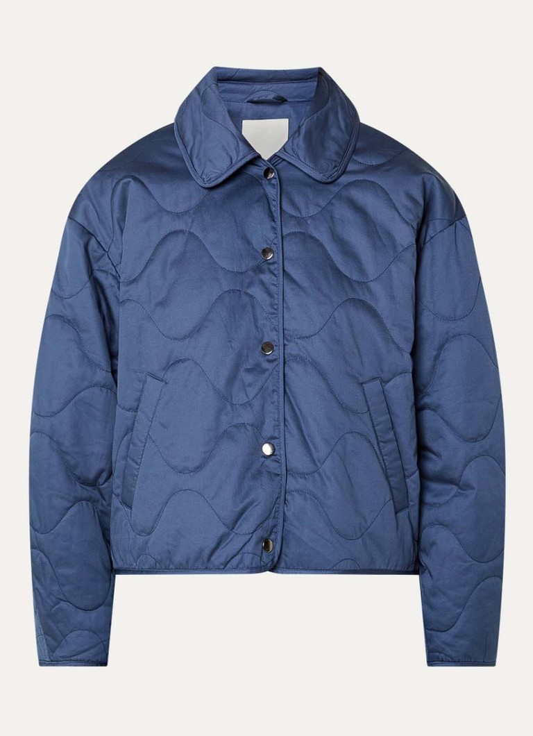 MSCH Copenhagen Dames MISCHChista jack met steekzakken in de kleur Blauw, maat: L/XL