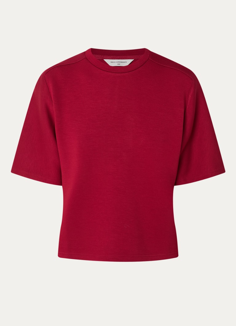 MSCH Copenhagen Dames MSCHMaelee sweater met ronde hals in de kleur Rood, maat: XS/S
