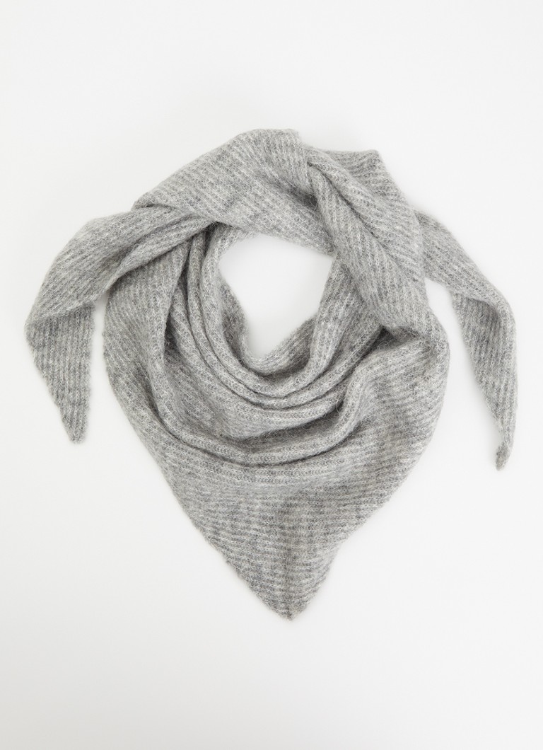 MSCH Copenhagen Dames MSCHBondie Hope sjaal in alpaca wolblend 140 x 50 cm in de kleur Grijs, maat: ONE SIZE