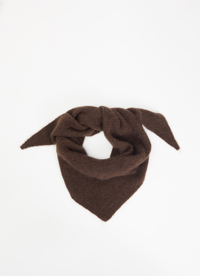 MSCH Copenhagen Dames MSCHBondie Hope sjaal in alpaca wolblend 140 x 50 cm in de kleur Bruin, maat: ONE SIZE