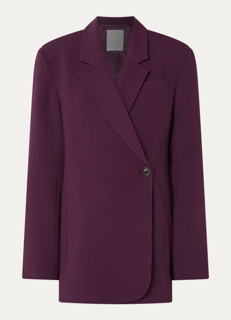 MSCH Copenhagen Dames MSCHZeta oversized blazer in de kleur Paars, maat: S