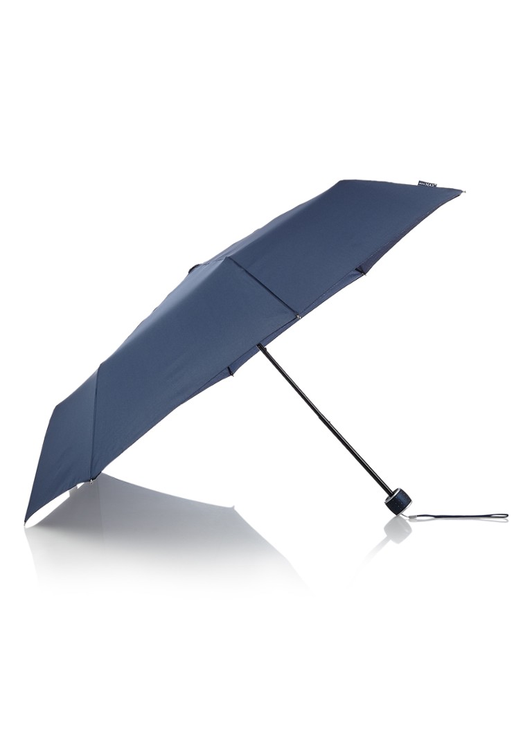 Wind enkel en alleen mengsel Impliva Mini Max opvouwbare paraplu LGF-202 • Donkerblauw • de Bijenkorf