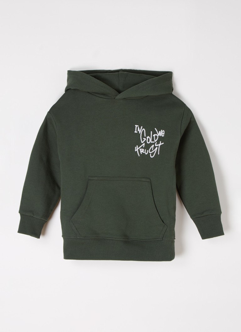 In Gold We Trust The Dyrdek hoodie van biologisch katoen • Donkergroen • de  Bijenkorf