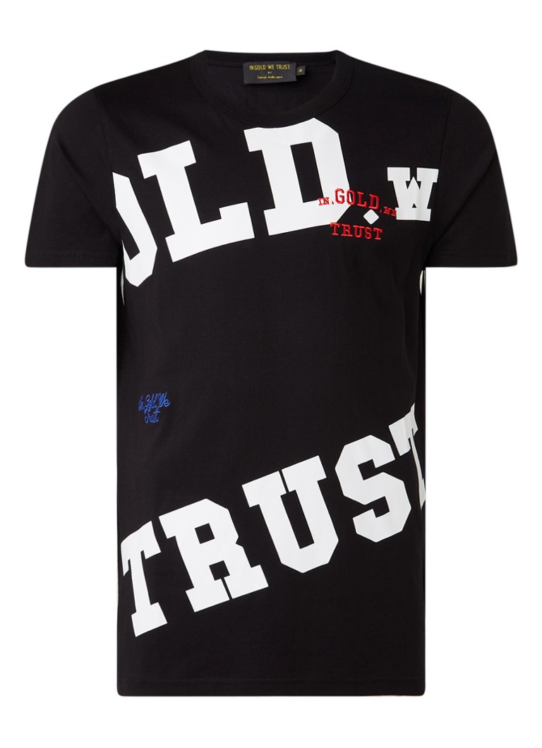 beton jungle uitgebreid In Gold We Trust The Eazy E T-shirt met logoprint • Zwart • de Bijenkorf