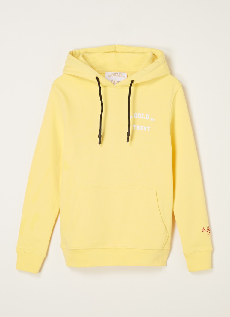 In Gold We Trust - The Notorious hoodie van biologisch katoen met logo - Geel