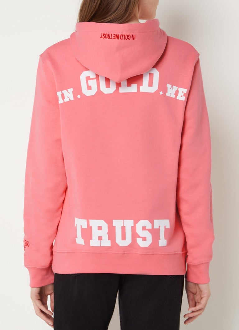 handelaar Afwezigheid Protestant In Gold We Trust The Notorious hoodie van biologisch katoen met logoprint •  Roze • de Bijenkorf