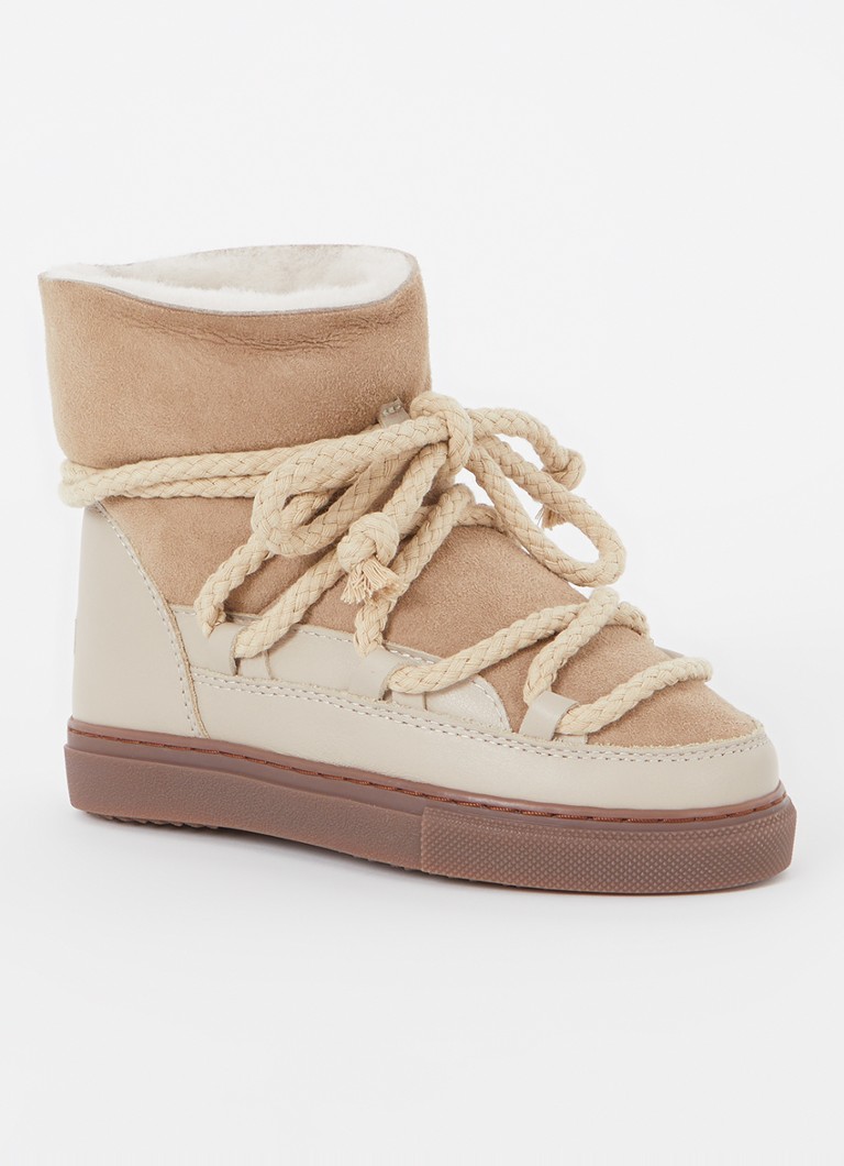 Inuikii Classic Snowboot Van Schapenvacht Met Leren Details 5214030000 521403000025320