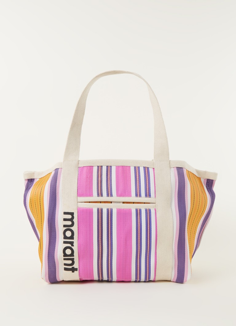 Isabel Darwen shopper met logo Fuchsia de