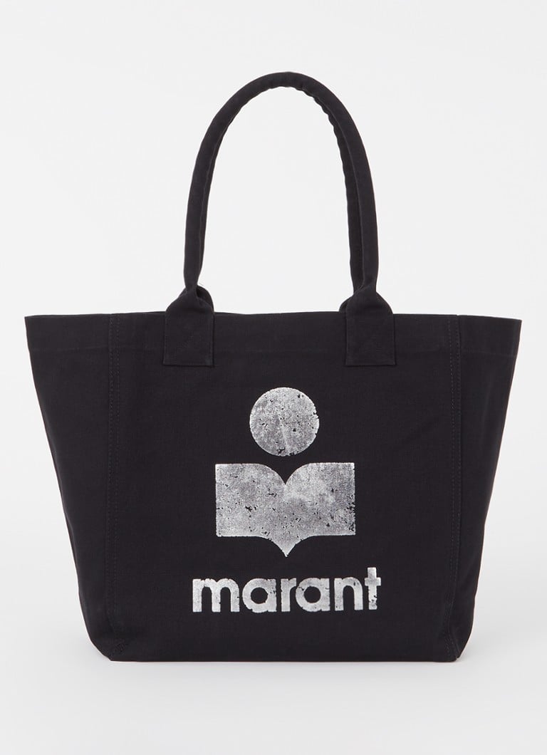 Isabel Marant Yenky Small shopper met logo • Zwart • de Bijenkorf