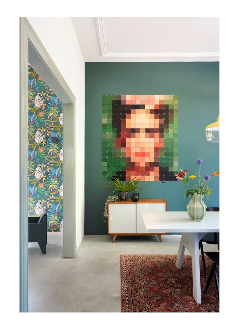 ondeugd ramp energie IXXI Frida pixel wanddecoratie • Multicolor • de Bijenkorf