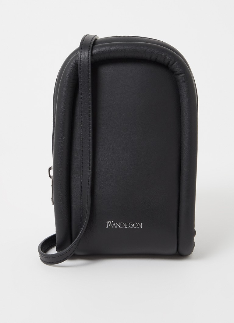 J.W. Anderson Bumper crossbody telefoonhoes van leer • Zwart • de Bijenkorf