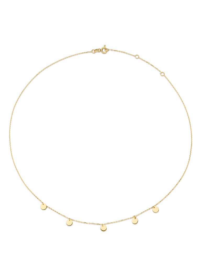 Schakelketting Bicolor 14-karaat Valkenoog Glanzend 3.7 Mm Breedte Lengte 50 Cm 1
