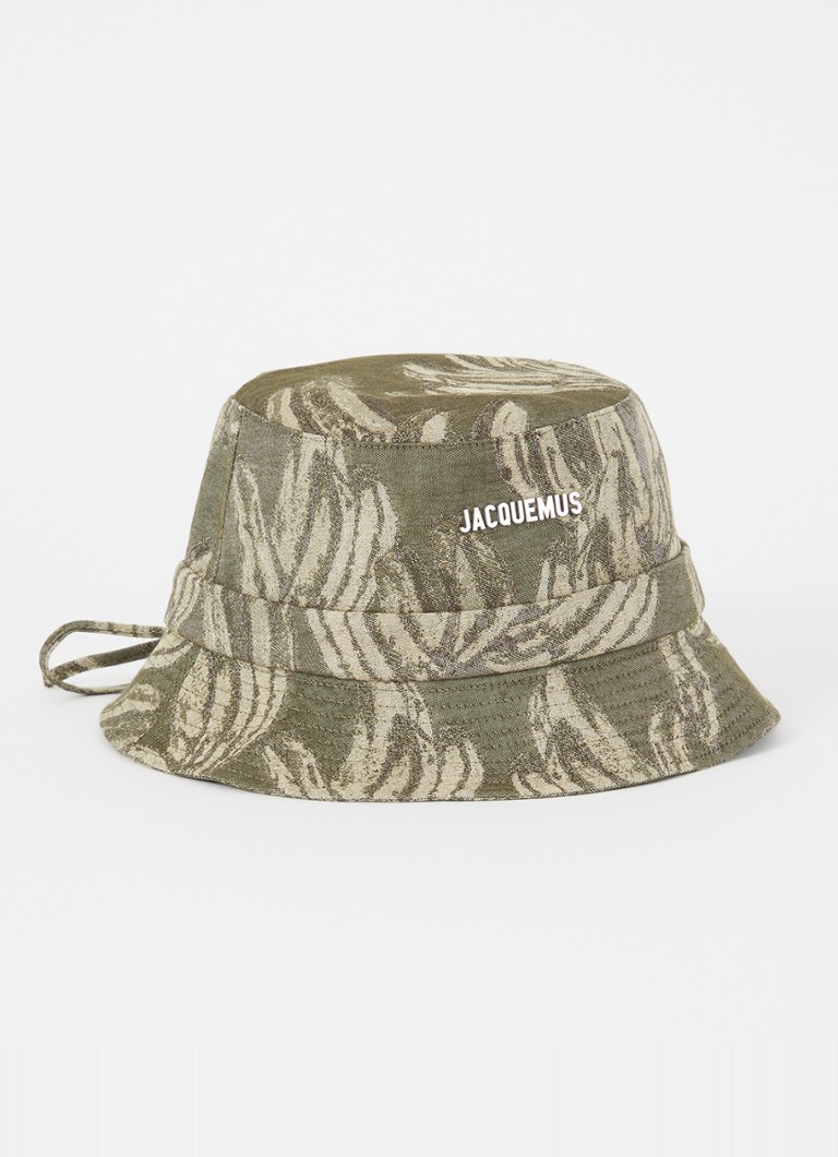 Jacquemus - Le Bob bucket hoed met logo - Legergroen