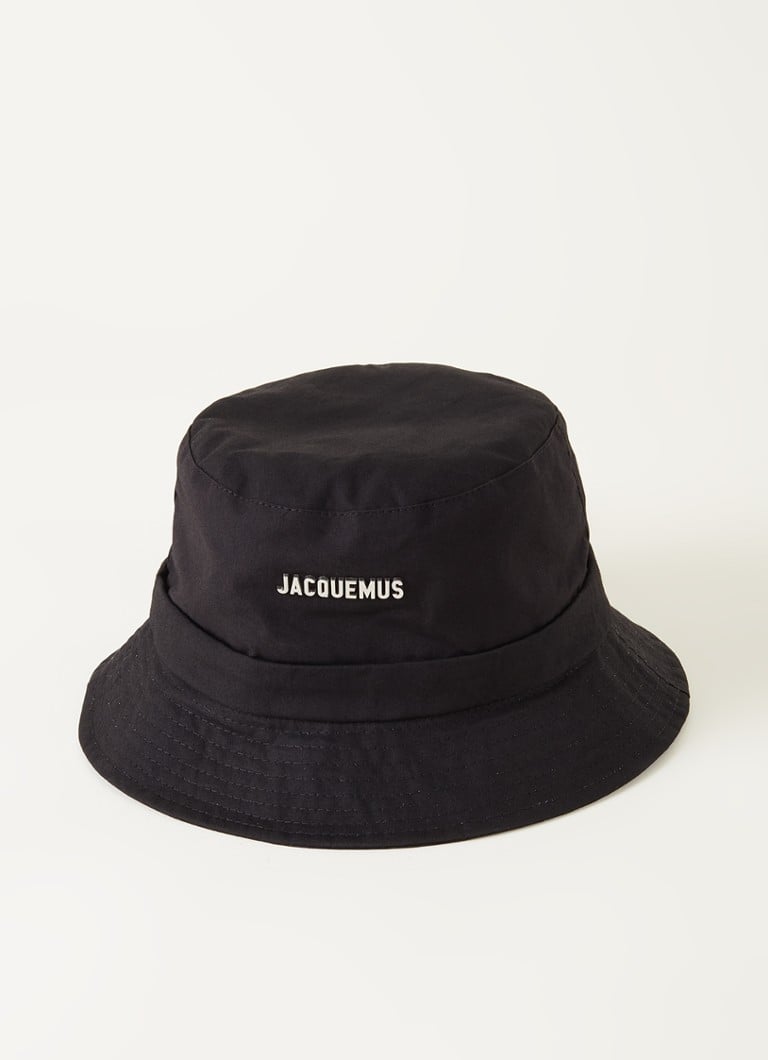 Jacquemus Le Bob Gadjo bucket hoed met logo • Zwart • de Bijenkorf