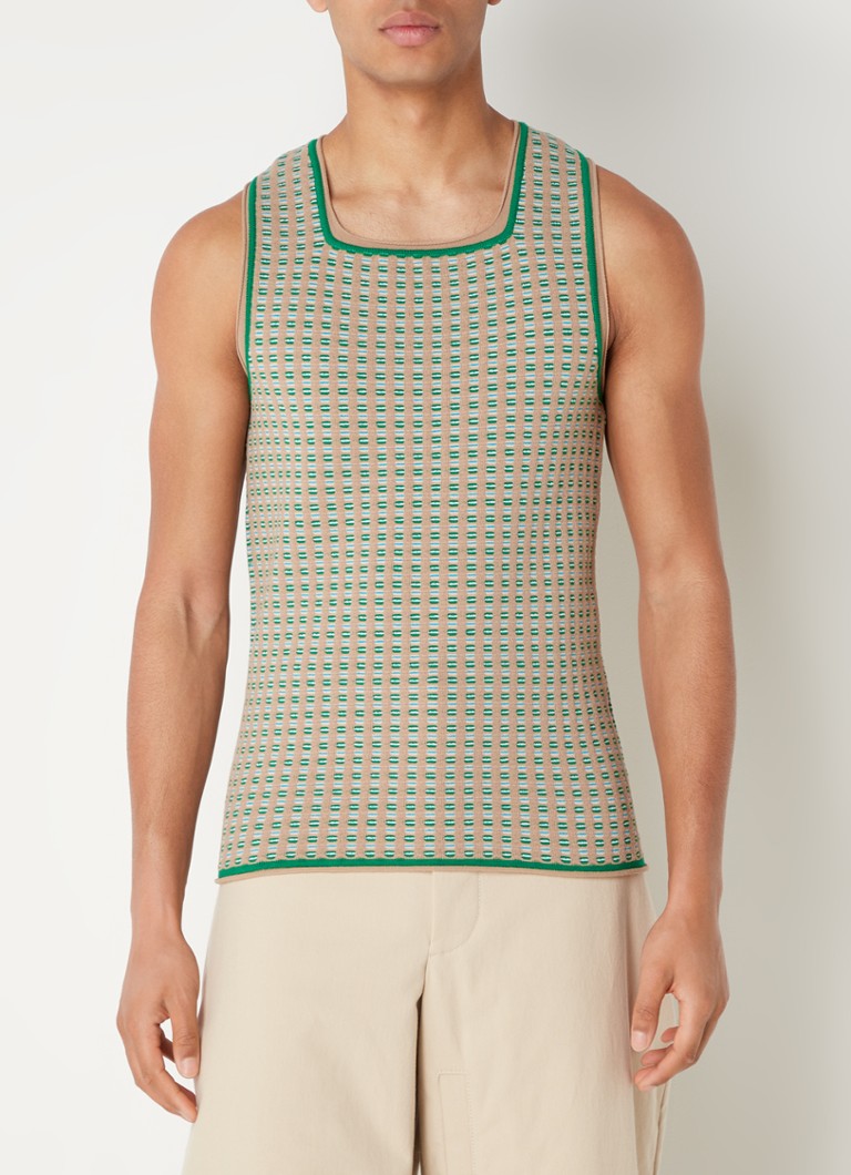 Jacquemus Le Débardeur Macio fijngebreide tanktop met jacquard 
