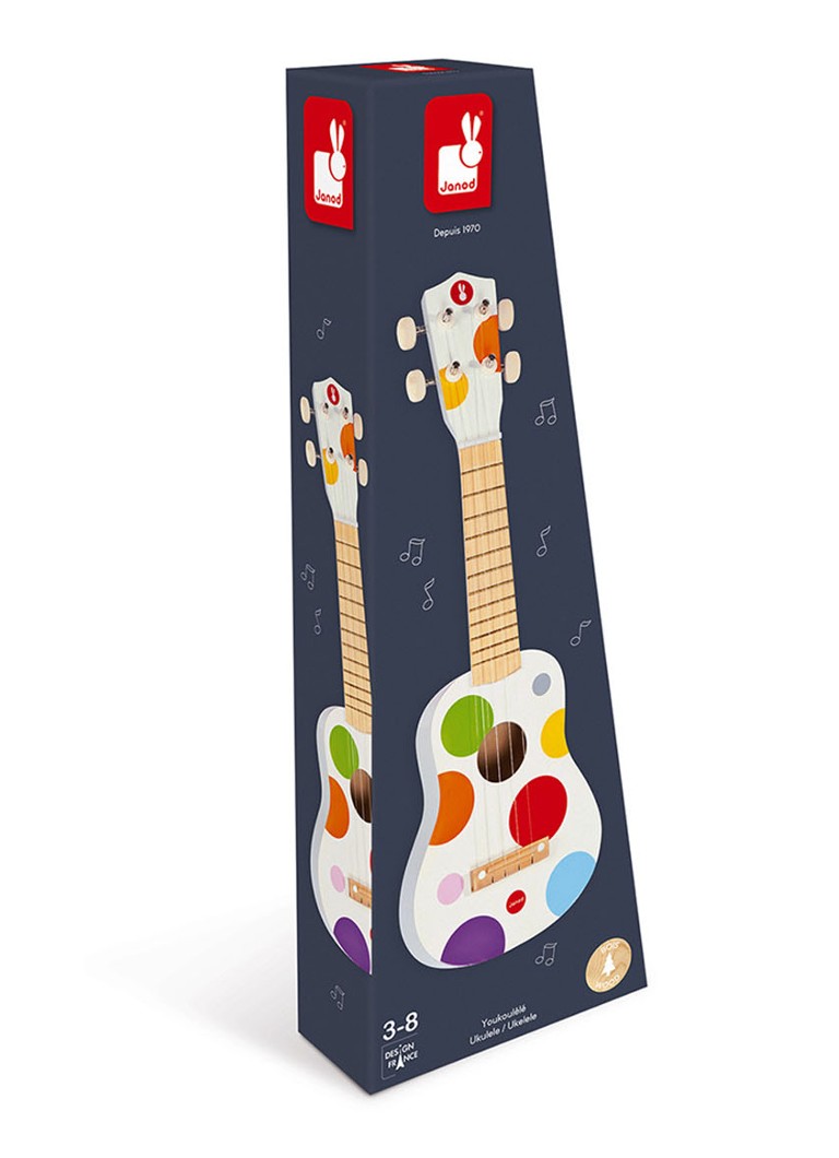 Janod - Ukulele met stippendessin - Multicolor
