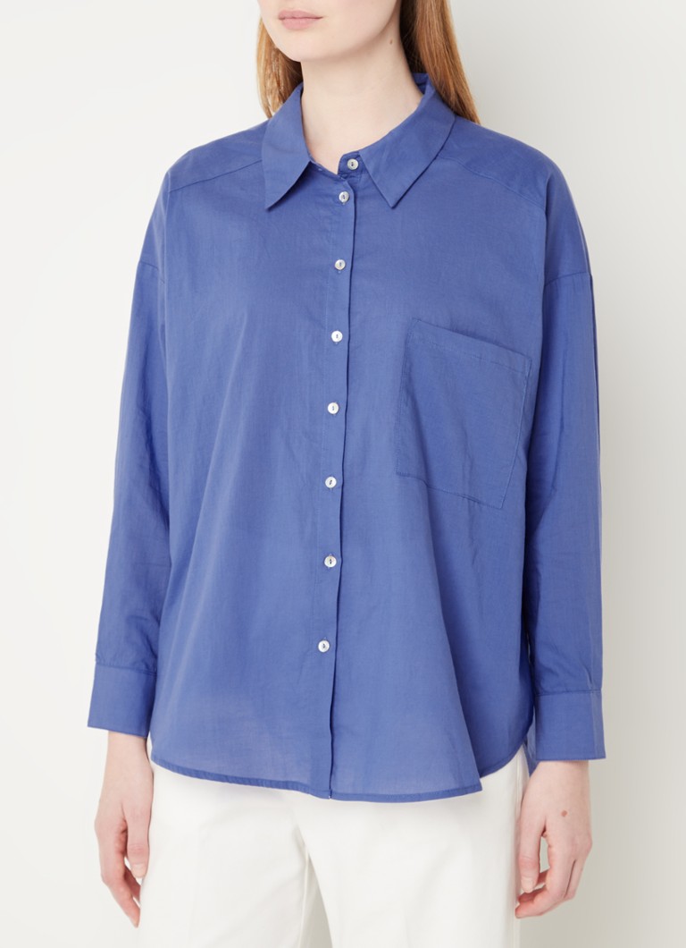 Bella Dahl Blouse van lyocell met borstzak • Gebroken wit • de Bijenkorf