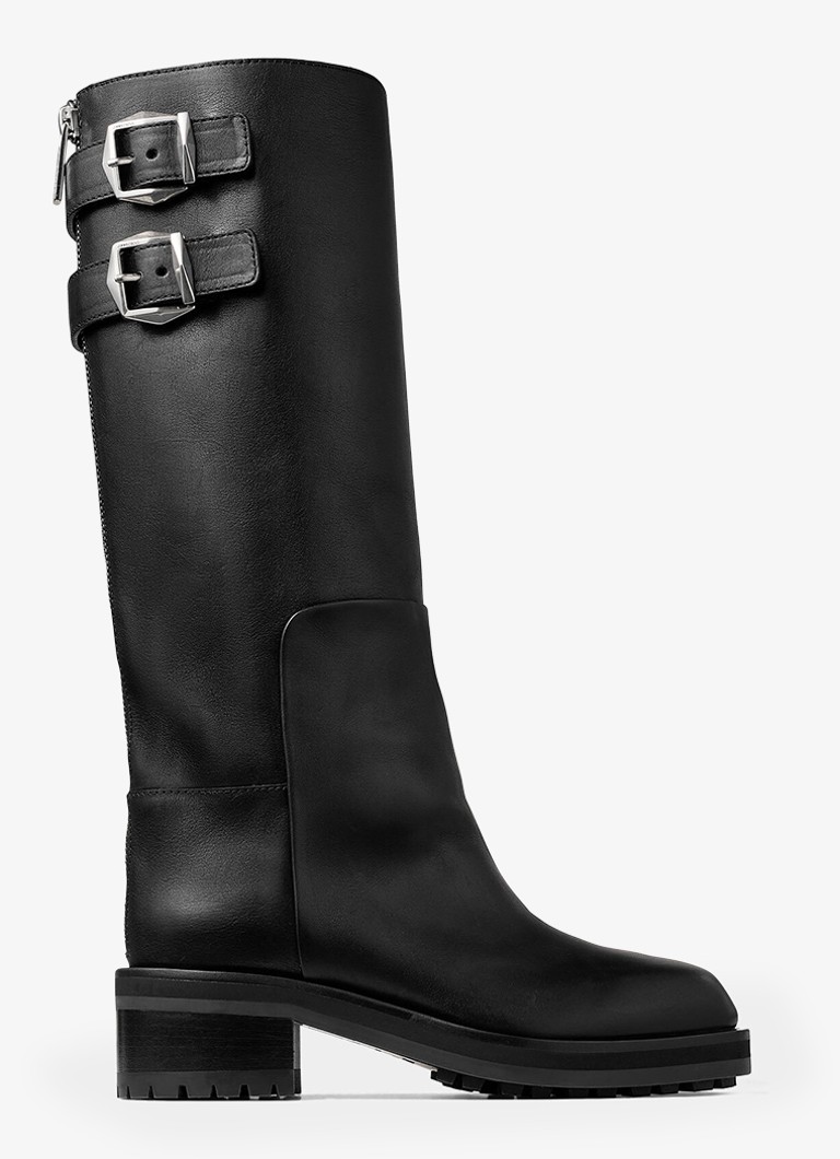 Jimmy Choo - Brooklyn KB 50 overknee laars van kalfsleer - Zwart