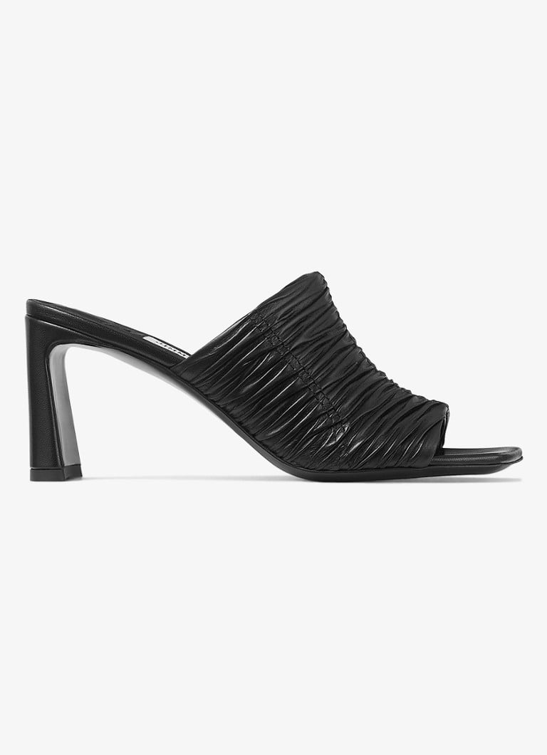 Jimmy Choo - Lua 75 muiltje van kalfsleer - Zwart