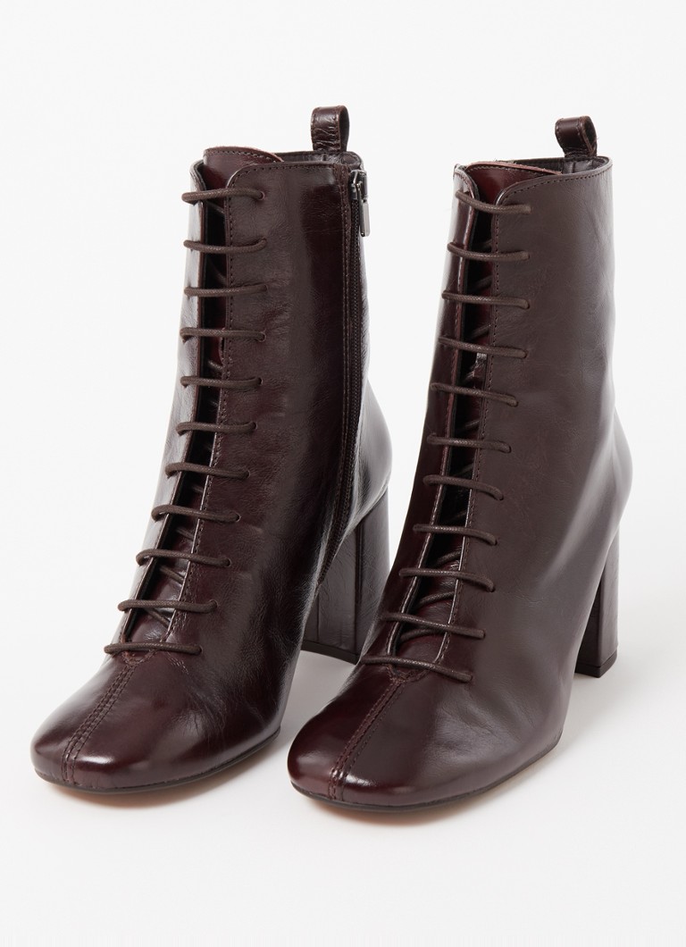 Bottines Lacets Bottines Adela Jonak Aeyde Black Noel 40 Leather