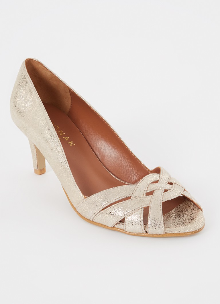 Jonak - Davia van geitenleer met metallic finish  - Goud
